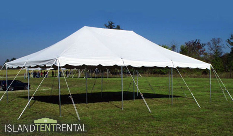 20 by 30 tent at an outdoor event